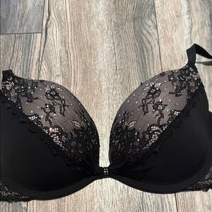 Victoria's Secret Black Lace Plunge Bra